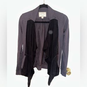 XS Lucky Brand black/gray cardigan